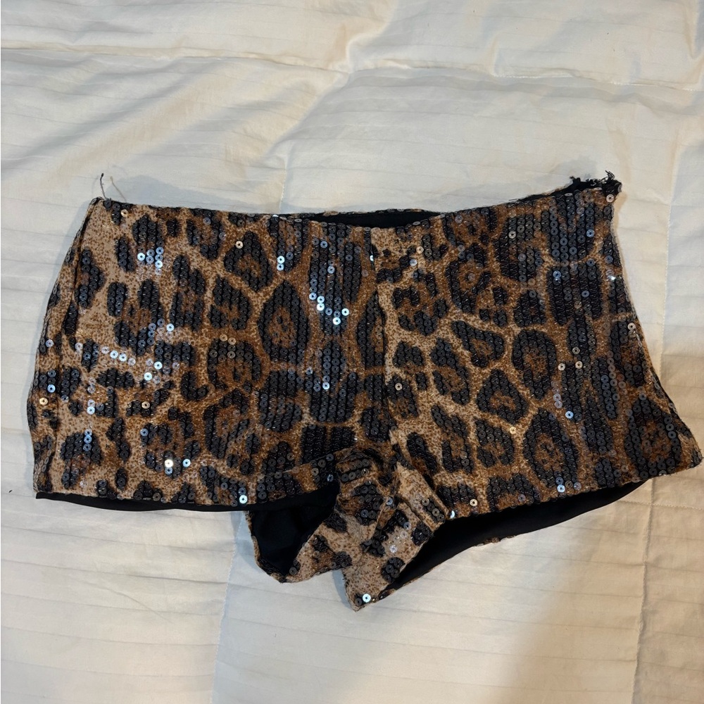 Edikted Brown and Black Leopard Print Panties